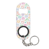 Porte-clé Décapsuleur motif des sourires (Dos)