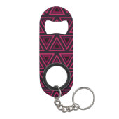 Porte-clé Décapsuleur Motif des triangles roses (Dos)