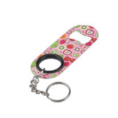 Porte-clé Décapsuleur motif d'illustration de cuisine de fruit (angle arrière)