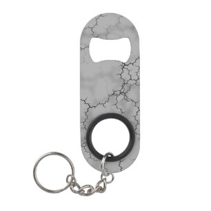 Porte-clé Décapsuleur Motif en marbre gris foncé
