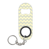 Porte-clé Décapsuleur Motif en pastel de Chevron (Devant)