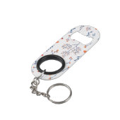Porte-clé Décapsuleur Motif Fleur Fleur de printemps (angle arrière)