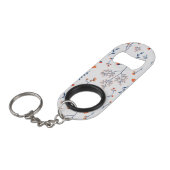 Porte-clé Décapsuleur Motif Fleur Fleur de printemps (Devant Angle)