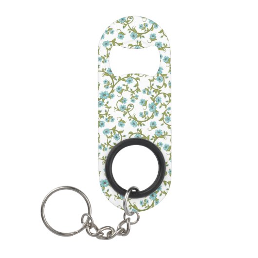 Porte-clé Décapsuleur Motif floral 2 (Devant)