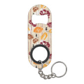 Porte-clé Décapsuleur Motif floral 4 d'élégance abstraite (Dos)