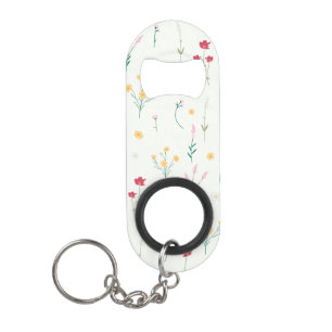 Porte-clé Décapsuleur Motif floral botanique victorien sombre et maussad