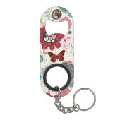 Porte-clé Décapsuleur Motif floral dans le rétro style 5 (Dos)