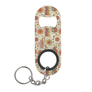 Porte-clé Décapsuleur Motif floral d'été fait de feuille