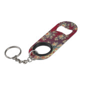 Porte-clé Décapsuleur Motif floral en spirale (Devant Angle)