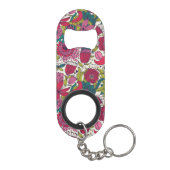 Porte-clé Décapsuleur Motif floral lumineux (Dos)