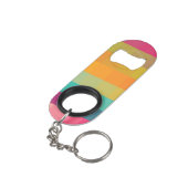Porte-clé Décapsuleur Motif géométrique abstrait (angle arrière)