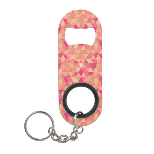 Porte-clé Décapsuleur Motif géométrique de fleur