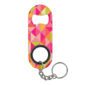 Porte-clé Décapsuleur Motif géométrique de triangles (Dos)