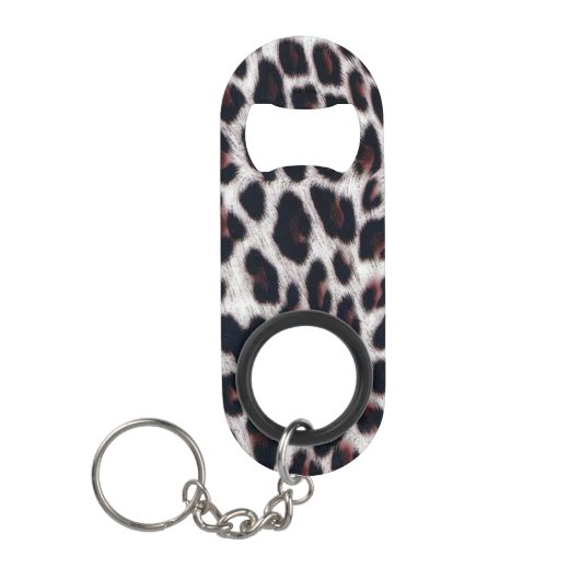 Porte-clé Décapsuleur Motif léopard (Devant)