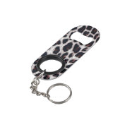 Porte-clé Décapsuleur Motif léopard (angle arrière)