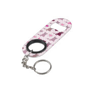 Porte-clé Décapsuleur Motif mignon de filles de chaton (angle arrière)