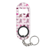 Porte-clé Décapsuleur Motif mignon de filles de chaton (Dos)