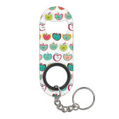 Porte-clé Décapsuleur Motif mignon de pomme (Dos)
