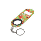 Porte-clé Décapsuleur Motif mignon d'illustration de pomme (angle arrière)