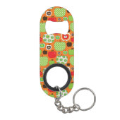 Porte-clé Décapsuleur Motif mignon d'illustration de pomme (Dos)