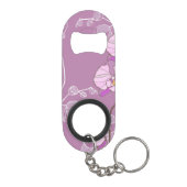 Porte-clé Décapsuleur Motif pourpre d'orchidée (Dos)