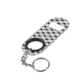 Porte-clé Décapsuleur Motif rayé de plaid (angle arrière)