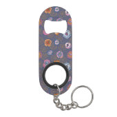 Porte-clé Décapsuleur Motif rose de champ de résumé (Dos)