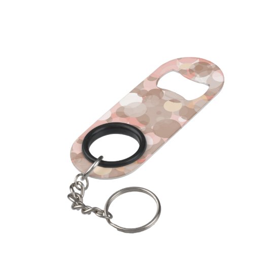 Porte-clé Décapsuleur Motif simple - cercles (angle arrière)