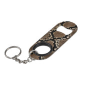 Porte-clé Décapsuleur Motif Snakeskin (Devant Angle)