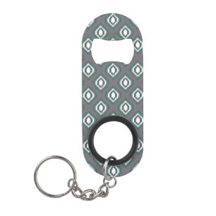Porte-clé Décapsuleur Motif tribal de rétro ikat géométrique