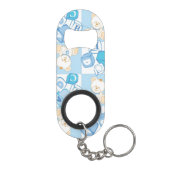 Porte-clé Décapsuleur Motif vérifié d'ours de nounours (Dos)