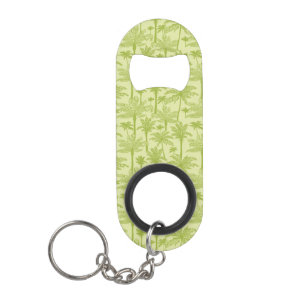 Porte-clé Décapsuleur Motif vert de palmiers