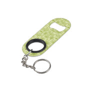 Porte-clé Décapsuleur Motif vert de palmiers (angle arrière)