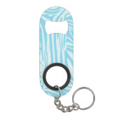 Porte-clé Décapsuleur Motif Zèbre Bleu (Dos)