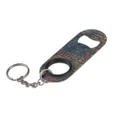 Porte-clé Décapsuleur Motifs sales avec le patchwork malpropre des (Devant Angle)