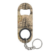 Porte-clé Décapsuleur Navire Vintage Et Carte (Dos)