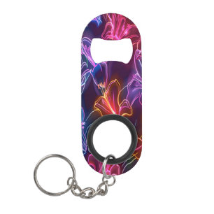 Porte-clé Décapsuleur Neon Floral Wonderland