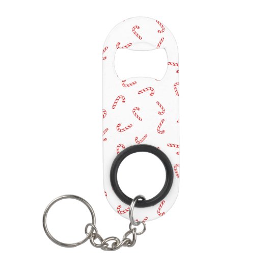 Porte-clé Décapsuleur Noël Canne à Sucre (Devant)
