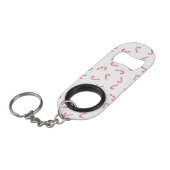 Porte-clé Décapsuleur Noël Canne à Sucre (Devant Angle)