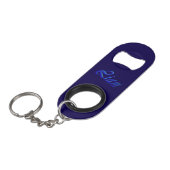 Porte-clé Décapsuleur Nom bleu Liam, (Devant Angle)