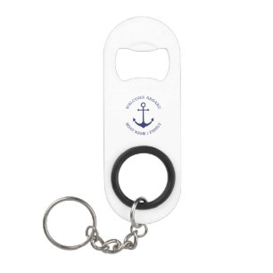 Porte-clé Décapsuleur Nom de bateau personnalisé Bienvenue à bord de l