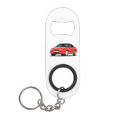 Porte-clé Décapsuleur Opel Calibra rouge (Devant)