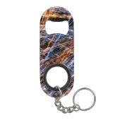 Porte-clé Décapsuleur Or et rupture bleue (Dos)