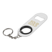 PORTE-CLÉ DÉCAPSULEUR OR SOLIDE (Devant Angle)