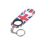 Porte-clé Décapsuleur Original cross-stitch design Union Jack (angle arrière)