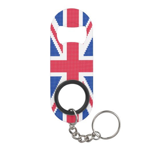 Porte-clé Décapsuleur Original cross-stitch design Union Jack (Dos)