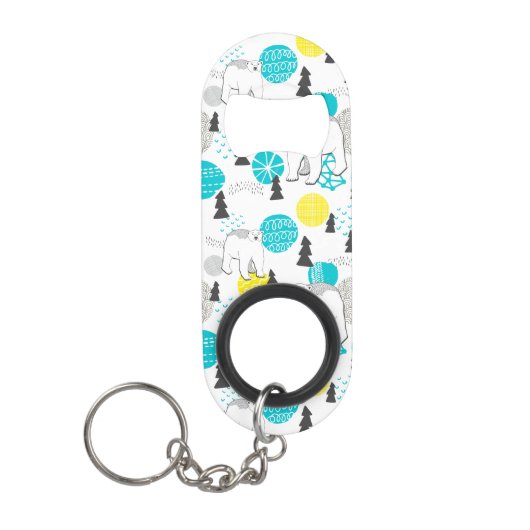 Porte-clé Décapsuleur Ours polaire (Devant)