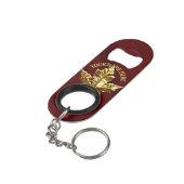 Porte-clé Décapsuleur Ouverture de bouteille Canada Custom Gold Canada S (angle arrière)