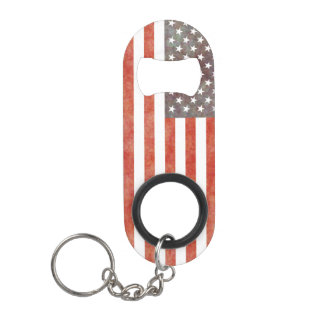 Porte-clé Décapsuleur Ouverture de bouteille / Drapeau porte - clé USA