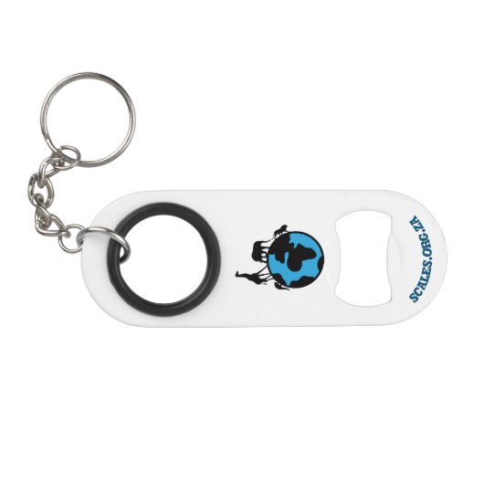 Porte-clé Décapsuleur Ouverture de bouteille en acier inoxydable (Devant (Horizontal))